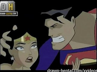 Justice league мръсен видео - superman за чудя се жена