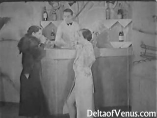 本物の ビンテージ セックス フィルム 1930s - 女性は女性男性 三人組