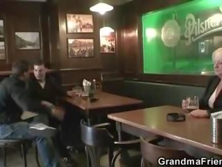 Two blokes pick up drunk granny