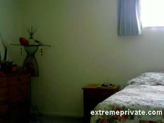 My nude Mum in bedroom caught on hidden camera film